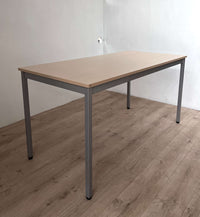 Table / Bureau L140 Piétement gris aluminium - SOS BUREAU